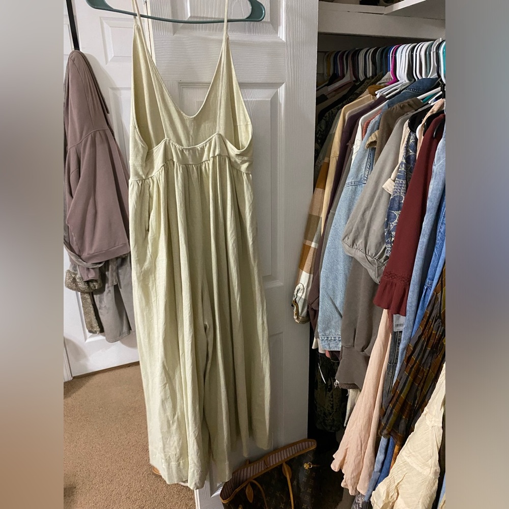 Free People Cream Jumpsuit - Picture 4 of 6